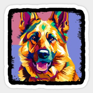 German Shepherd Dog Pop Art - Dog Lover Gifts Sticker
